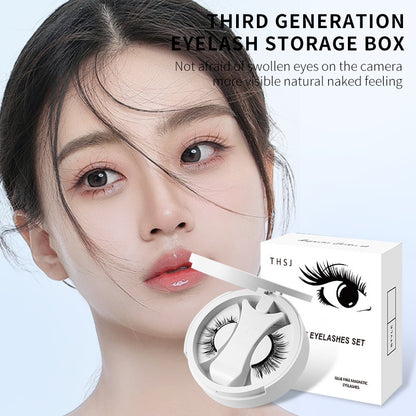 Magnetic False Eyelashes Kit With Applicator