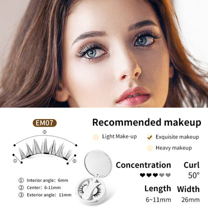 Magnetic False Eyelashes Kit With Applicator