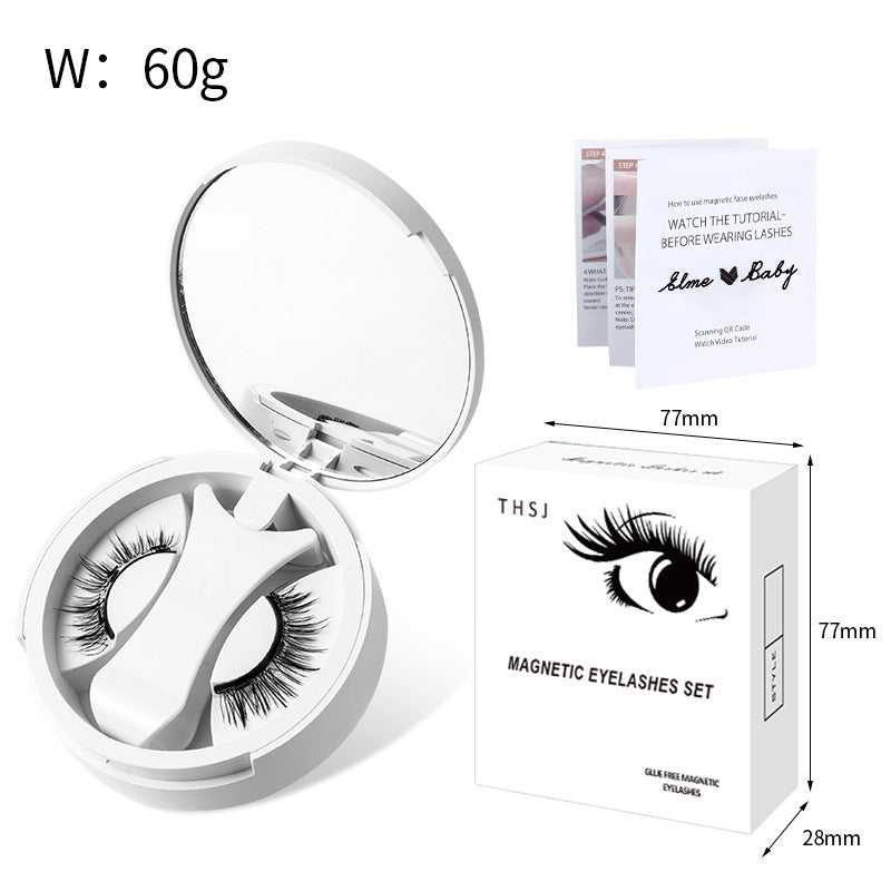 Magnetic False Eyelashes Kit With Applicator