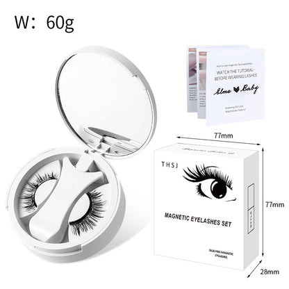 Magnetic False Eyelashes Kit With Applicator