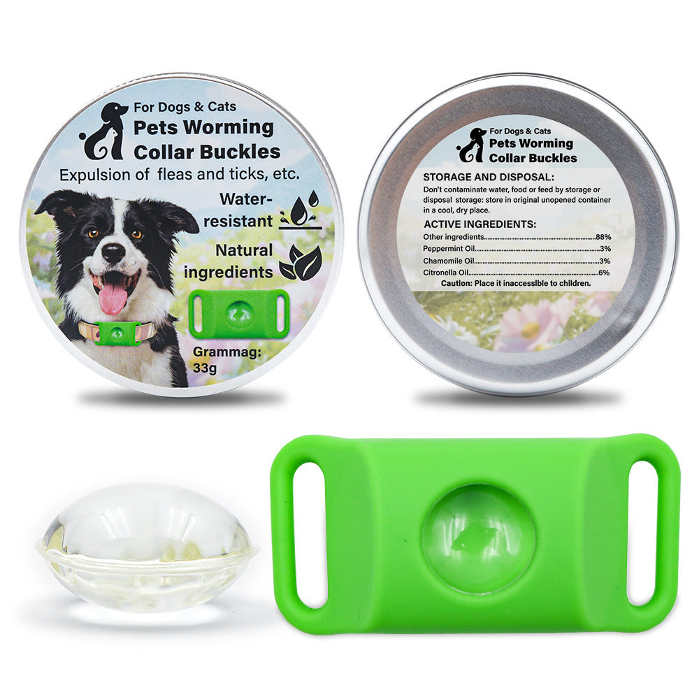 Pet Insect Repellent Button Collar Capsule