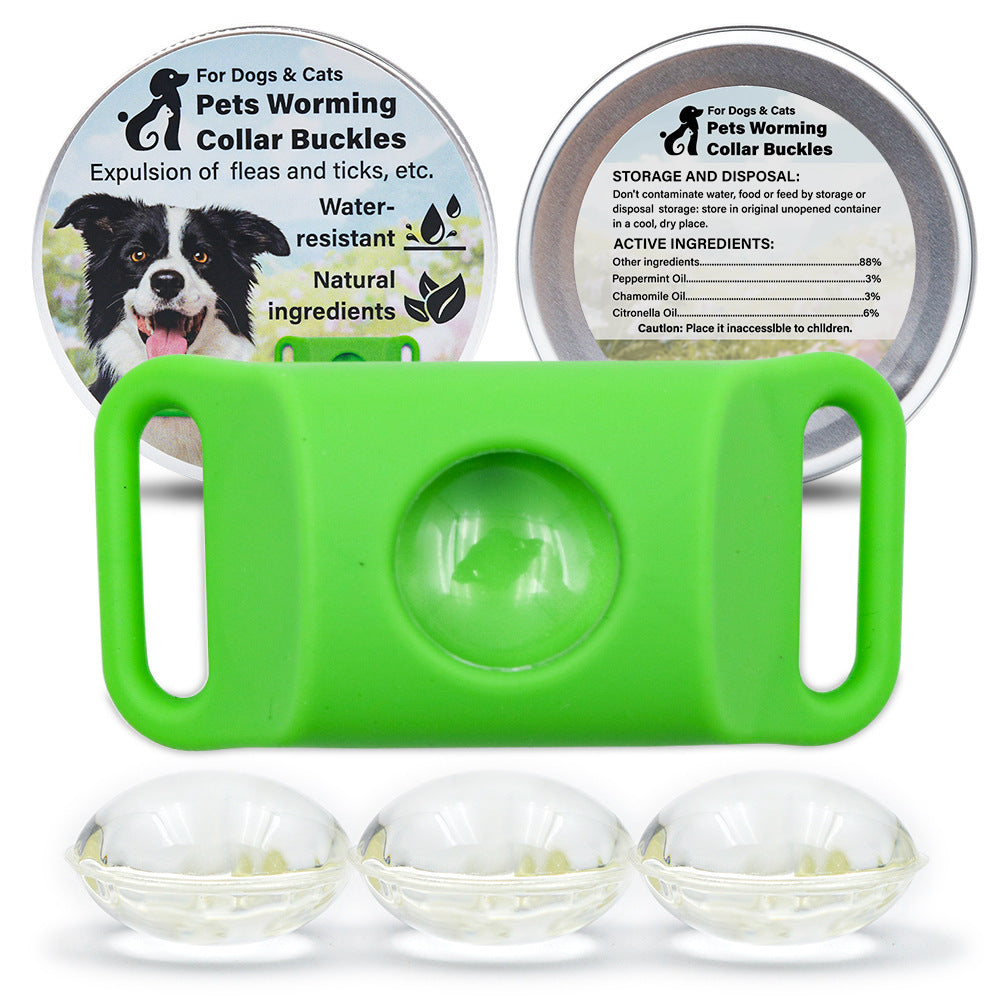 Pet Insect Repellent Button Collar Capsule