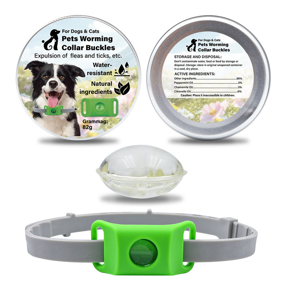 Pet Insect Repellent Button Collar Capsule