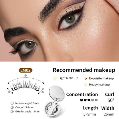 Magnetic False Eyelashes Kit With Applicator